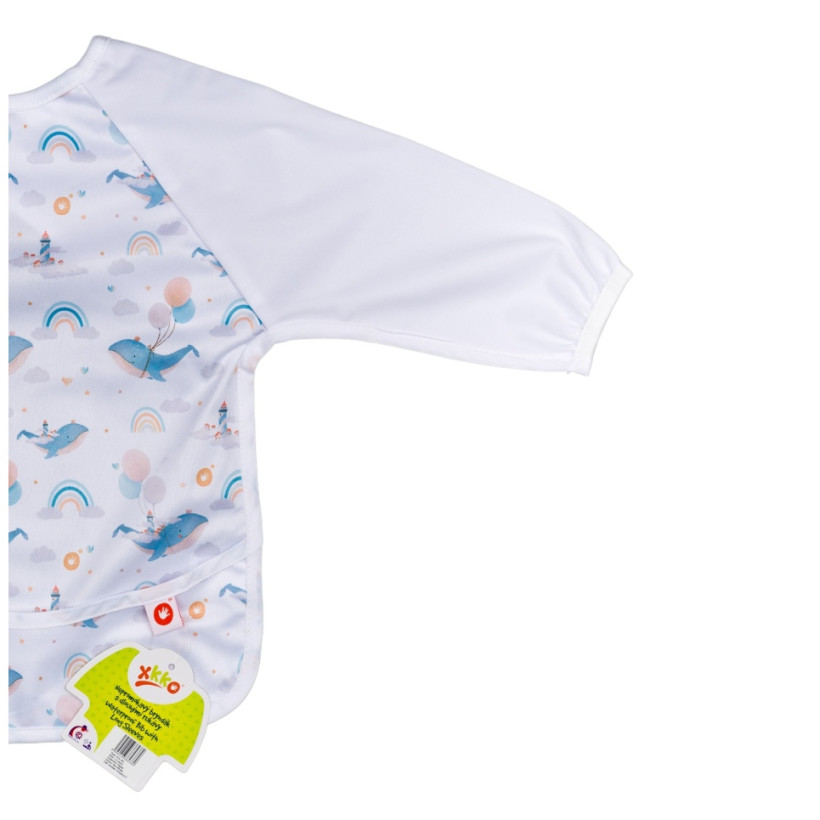 XKKO long-sleeve bib - Sky Whale