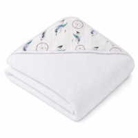 Hooded bamboo terry towel XKKO BMB 90x90 - Dream Catcher