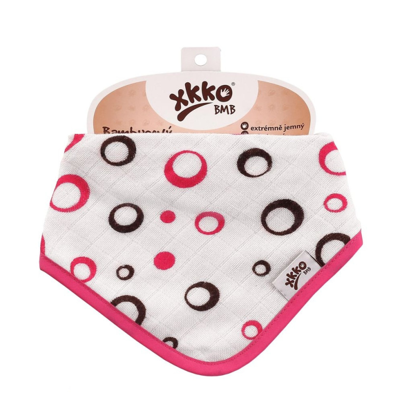 Bamboo bandana XKKO BMB - Magenta Bubbles