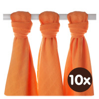 Bamboo muslins XKKO BMB 70x70 - Orange 10x3pcs (Wholesale packaging)