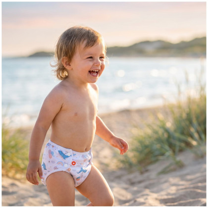 Infant swim nappy XKKO OneSize - Sky Whale