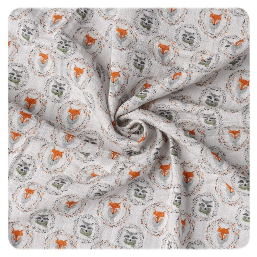 Organic Cotton Swaddle XKKO Organic 120x120 - Fox&Raccoon