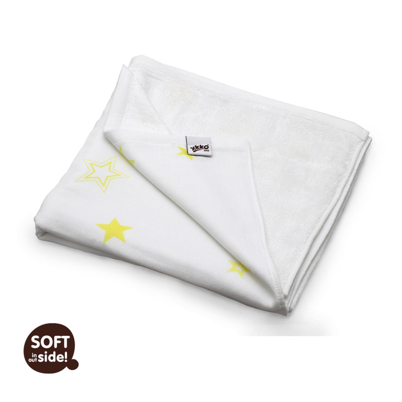 Bamboo blanket XKKO BMB 130x70 - Lemon Stars