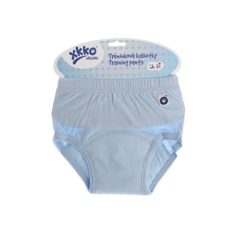 Organic Cotton Training pants XKKO Organic - Baby Blue Size S