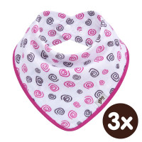 Bamboo bandana XKKO BMB - Magenta Spirals 3x1ps Wholesale packing