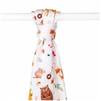 Bamboo muslin towel XKKO BMB 90x100 Digi - Wild Forest