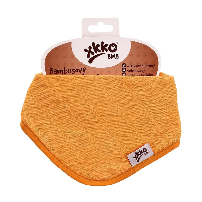 Bamboo bandana XKKO BMB - Orange 3x1ps Wholesale packing