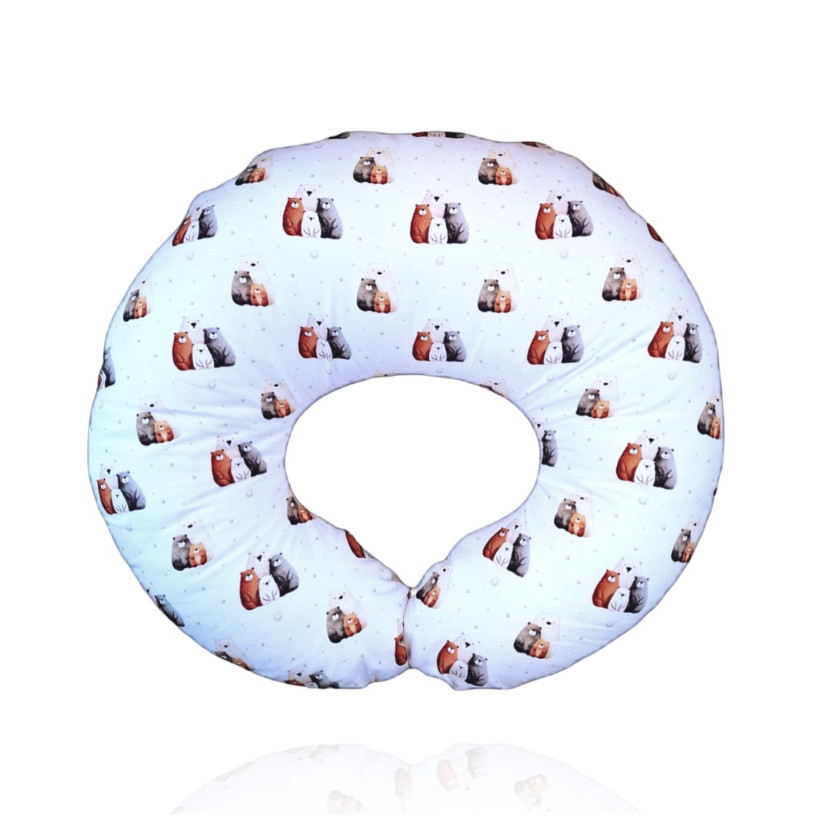 Small Nursing Pillow  XKKO LUX - Bear Family