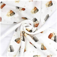 Bamboo muslins XKKO BMB 30x30 Digi - Bear Family MIX 9pcs