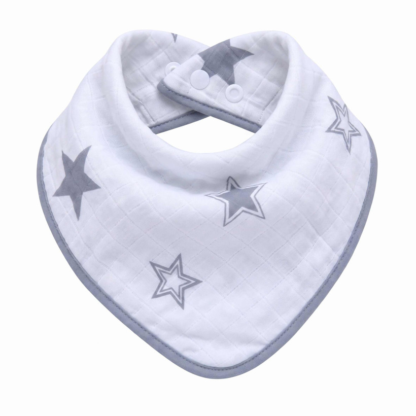 Bamboo bandana XKKO BMB - Silver Stars