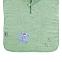 Organic cotton terry Poncho XKKO Organic - Mint Stars 5x1ps (Wholesale pack.)