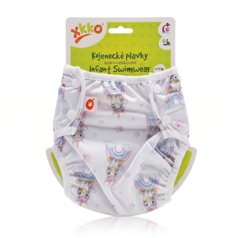 Infant swim nappy XKKO OneSize - Unicorns