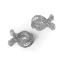 Pram Clips XKKO - Metallic Silver