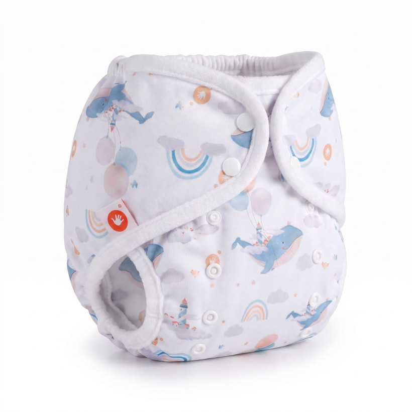 XKKO Diaper Cover One Size - Sky Whale