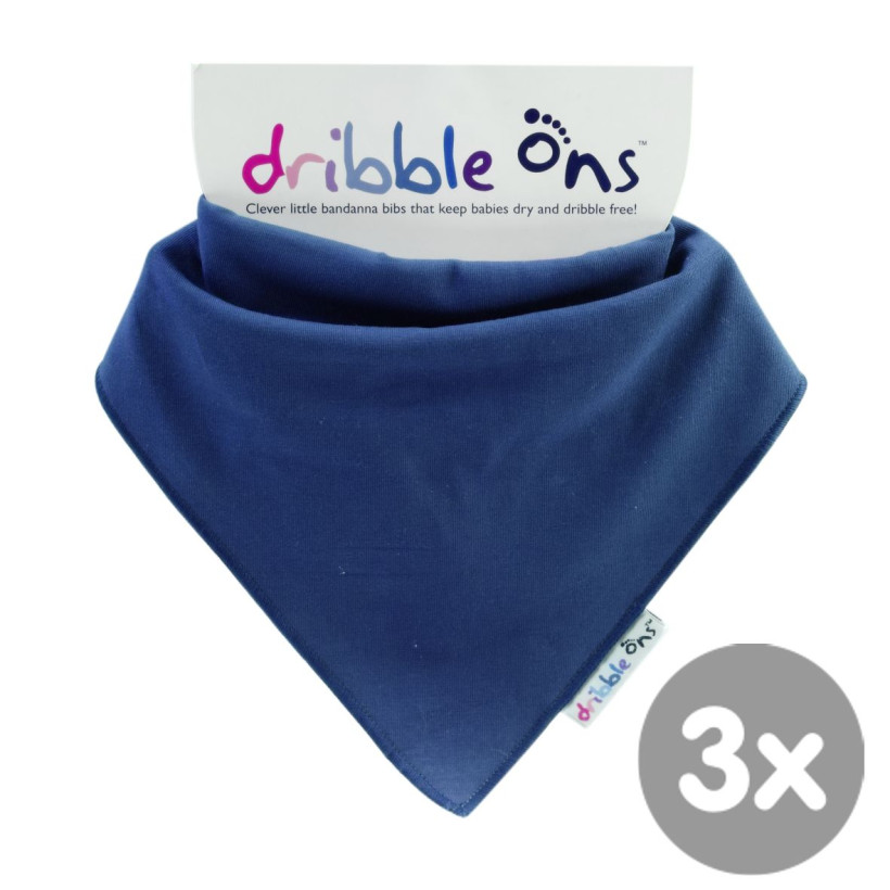 Dribble Ons Navy 3x1ps (Wholesale pack.)