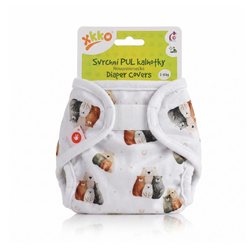 XKKO Diaper Cover Newborn - Bear Family