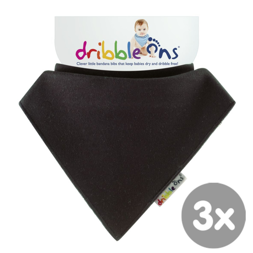 Dribble Ons Charcoal 3x1ps (Wholesale pack.)