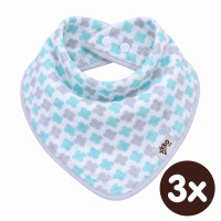 Bamboo bandana XKKO BMB - Mint Cross 3x1ps Wholesale packing