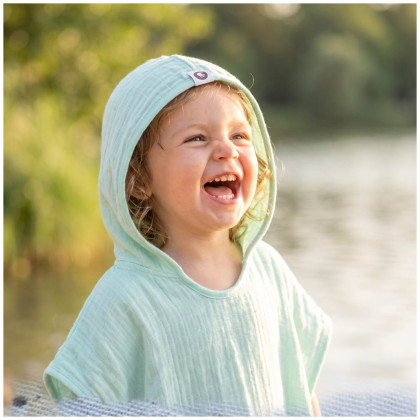 Bamboo Muslin Poncho XKKO BMB - Mint