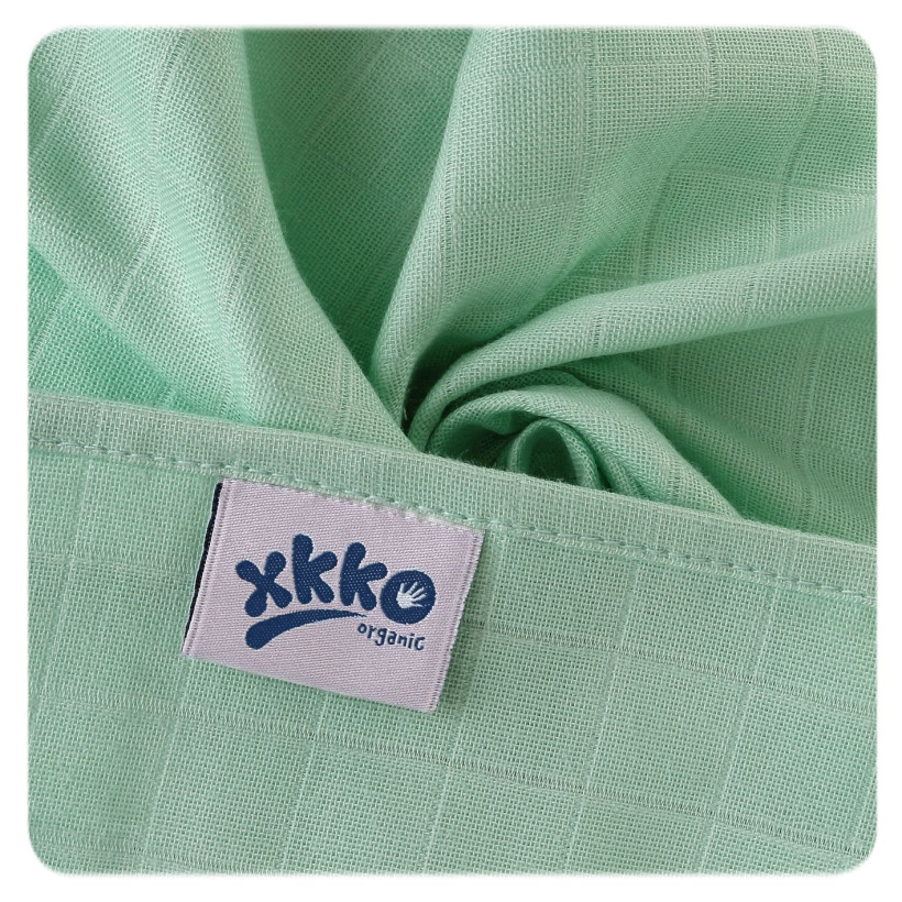 Organic Cotton Muslins XKKO Organic 70x70 Old Times - Pastels for Boys