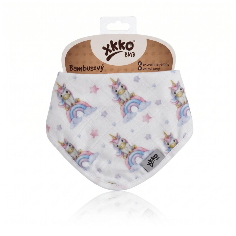 Bamboo bandana XKKO BMB Digi - Unicorns