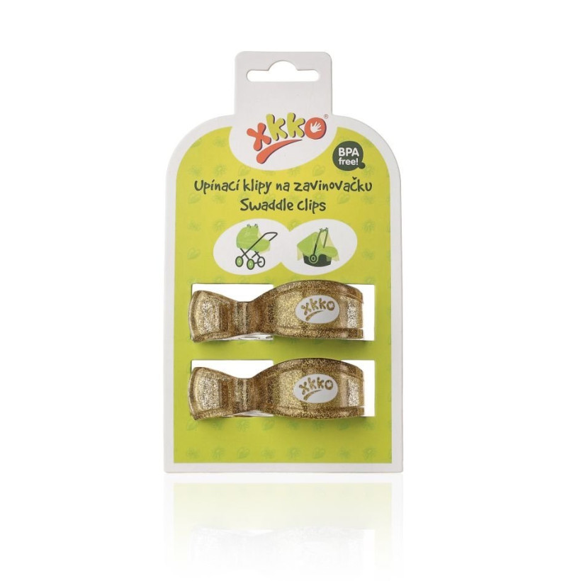 Pram Clips XKKO - Metallic Gold