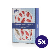 Organic Cotton Swaddle XKKO Organic 120x120 - Golden Fish 5x1ps (Wholesale pack.)