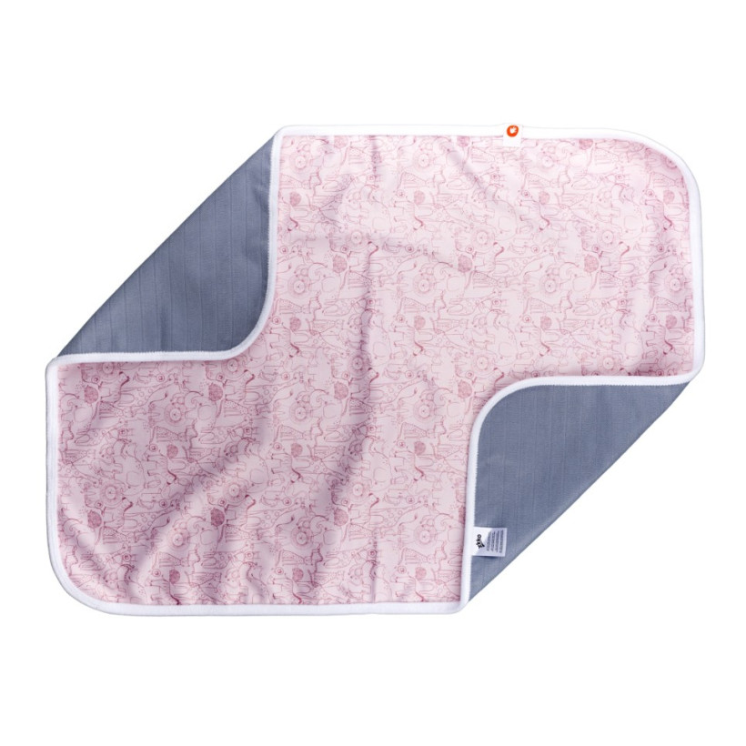 Washable Changing Pad XKKO 50x70 - Safari Mesa Rose