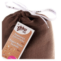 Bamboo swaddle XKKO BMB 120x120 - Dark Choco 5x1ps (Wholesale packaging)