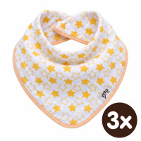 Bamboo bandana XKKO BMB - Little Stars Orange 3x1ps Wholesale packing