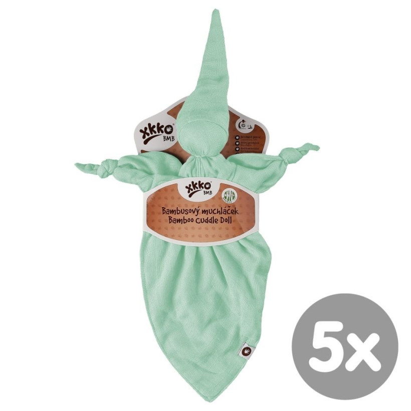 Bamboo cuddly toy XKKO BMB - Mint 5x1ps (Wholesale packaging)
