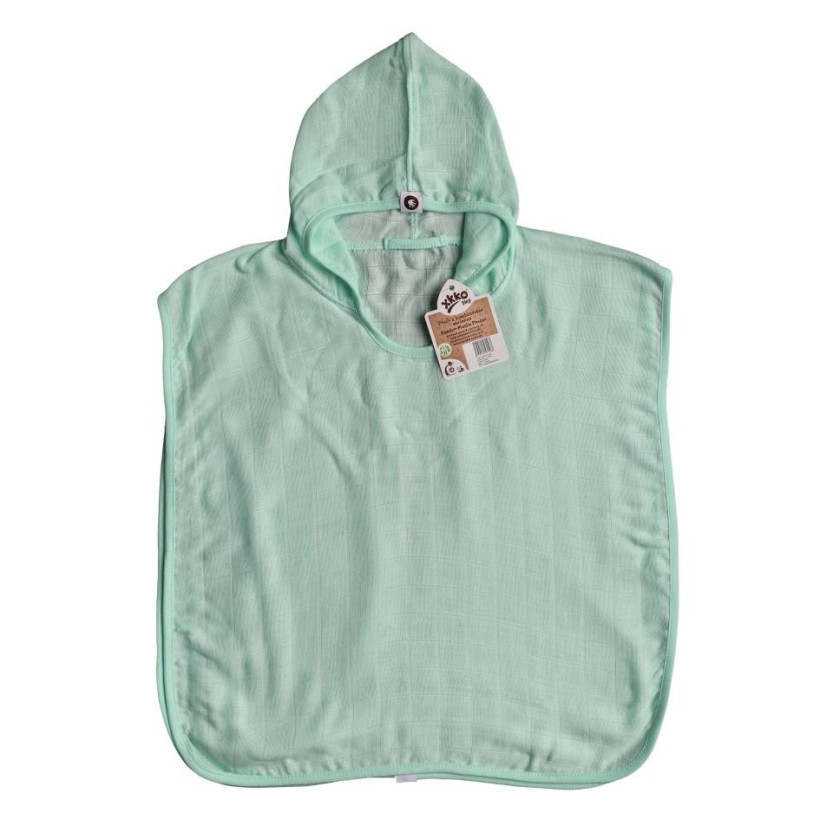 Bamboo Muslin Poncho XKKO BMB - Mint