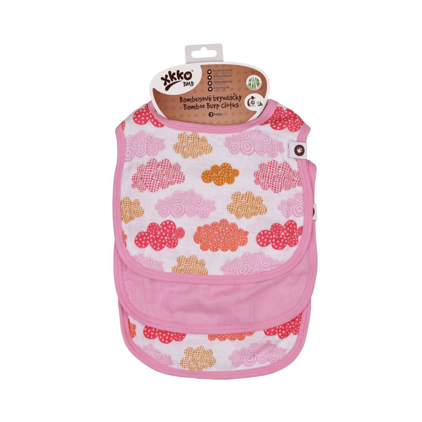 Bamboo Burp Cloth XKKO BMB - Heaven For Girls MIX 3ps