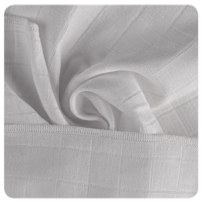 Organic Cotton Muslins XKKO Organic 60x60 Old Times - White