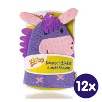 XKKO Cotton Bath Glove - Donkey 12x1ps (Wholesale pack.)