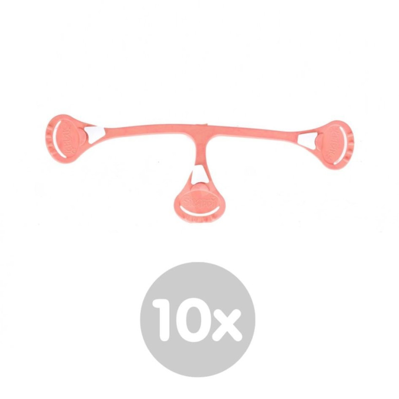 Snappi Original Diaper Fastener by XKKO - Peach 10x1ps (Wholesale pack)