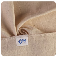 Organic Cotton Muslins XKKO Organic 60x60 Old Times - Natural