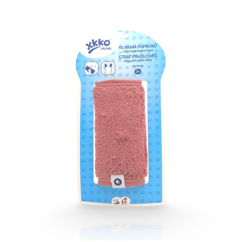 Organic cotton strap covers XKKO Organic - Mesa Rose