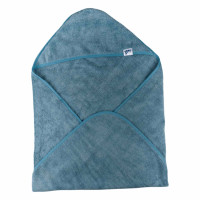Hooded terry bath towel XKKO Organic 90x90 - Mountain Spring