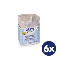 Prefolded Diapers XKKO Organic - Newborn Natural 6x6ps (Wholesale pack.)