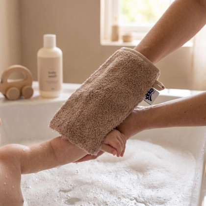 Organic cotton Terry Bath Glove XKKO Organic - Baby Pink
