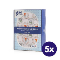 Organic Cotton Swaddle XKKO Organic 120x120 - Fox&Raccoon 5x1ps (Wholesale pack.)