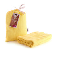 Bamboo swaddle XKKO BMB 120x120 - Lemon 5x1ps (Wholesale packaging)