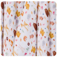 Bamboo muslin towel XKKO BMB 90x100 Digi - Wild Forest