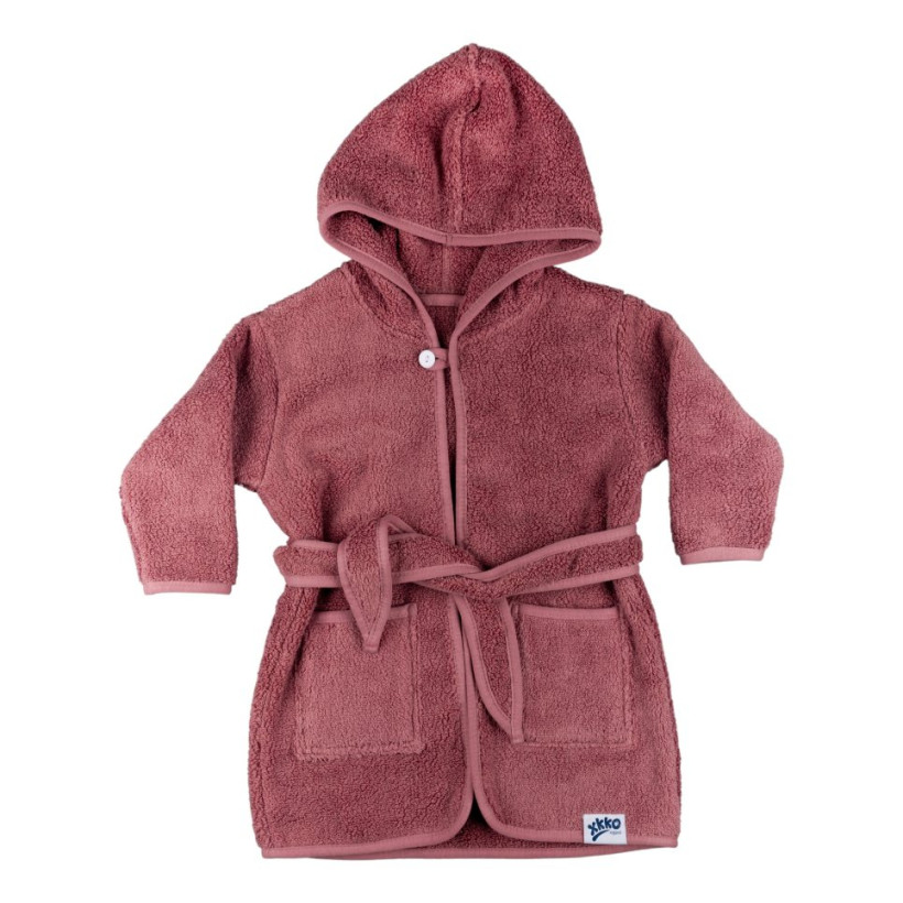 Organic Cotton Terry Bathrobe XKKO Organic - Mesa Rose