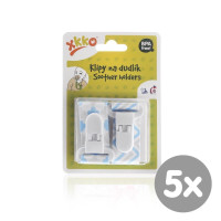 Soother Clips XKKO - Scandinavian Baby Blue MIX 5x2ps (Wholesale pack.)