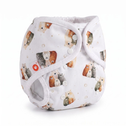 XKKO Diaper Cover One Size - Bear Family