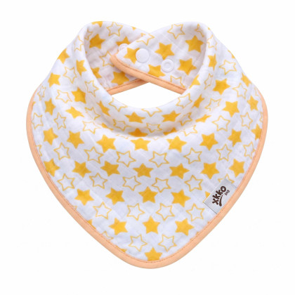 Bamboo bandana XKKO BMB - Little Stars Orange