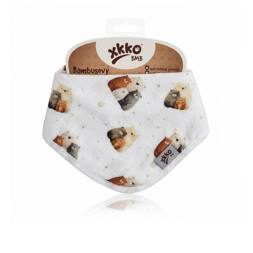 Bamboo bandana XKKO BMB Digi - Bear Family
