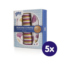 Organic Cotton Muslins XKKO Organic 70x70 Old Times - Ginkgo 5x3ps (Wholesale pack.)